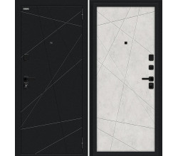 Дверь входная металлическая «Граффити-5/SBlack» Букле черное/Look Art