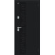 Дверь входная металлическая «Thermo-2 Техно Декор-2» Букле черное/Cappuccino Veralinga