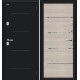 Дверь входная металлическая «Thermo Лайн» Букле черное/Cappuccino Veralinga