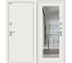 Дверь входная металлическая «Флэш Kale» Off-white R/Шагрень белая