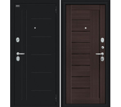 Дверь входная металлическая «Проф» Букле черное/Wenge Veralinga