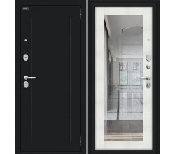 Дверь входная металлическая «Флэш 119.Б15» Букле черное/Bianco Veralinga