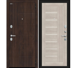 Дверь входная металлическая «Модерн Kale» Almon 28/Cappuccino Veralinga