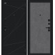 Дверь входная металлическая «Граффити-5/SBlack» Букле черное/Slate Art