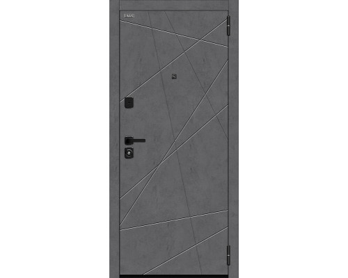 Дверь входная металлическая «Граффити-5/Sblack» Slate Art/Look Art