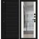 Дверь входная металлическая «Лайнер-3» Black Carbon/Off-white