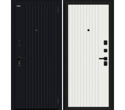 Дверь входная металлическая «Граффити-32/32» Total Black/Super White