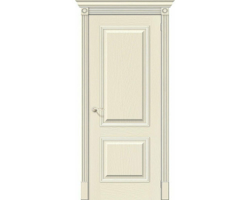 Межкомнатная дверь Вуд Классик-12, цвет: Ivory Размер полотна в мм: 200*90