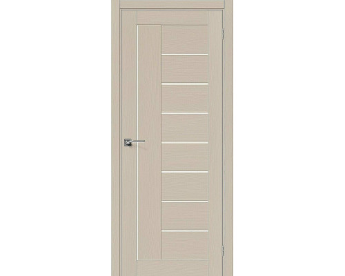 Межкомнатная дверь Вуд Модерн-29, цвет: Latte Размер полотна в мм: 200*60 Стекло: Magic Fog