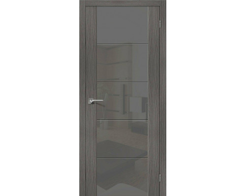 Межкомнатная дверь V4 S, цвет: Grey Veralinga Размер полотна в мм: 200*60 Стекло: Smoke