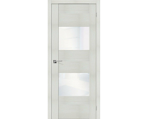 Межкомнатная дверь VG2 WW, цвет: Bianco Veralinga Размер полотна в мм: 200*60 Стекло: White Waltz