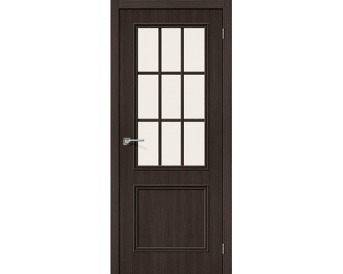 Межкомнатная дверь Симпл-13, цвет: Wenge Veralinga Размер полотна в мм: 200*90 Стекло: Magic Fog