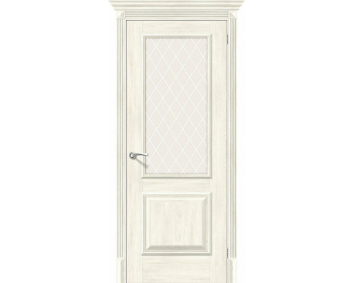 Межкомнатная дверь Классико-13, цвет: Nordic Oak Размер полотна в мм: 200*70 Стекло: White Сrystal