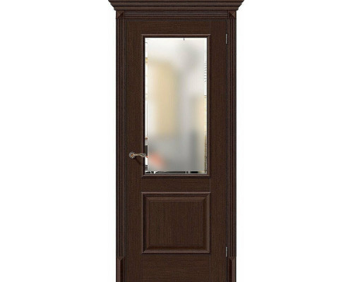 Межкомнатная дверь Классико-13, цвет: Thermo Oak Размер полотна в мм: 200*60 Стекло: Magic Fog