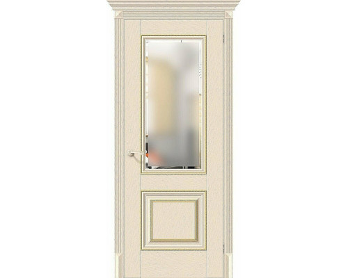 Межкомнатная дверь Классико-33G-27, цвет: Ivory Размер полотна в мм: 200*70 Стекло: Magic Fog