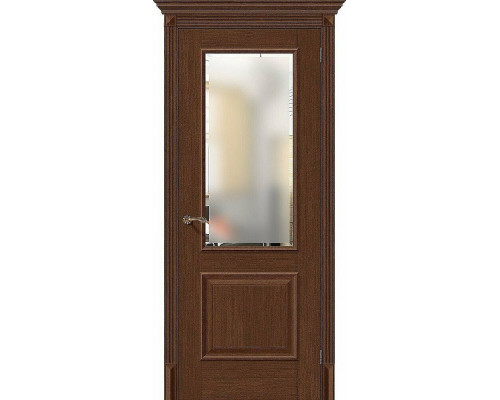 Межкомнатная дверь Классико-13, цвет: Brown Oak Размер полотна в мм: 200*60 Стекло: Magic Fog