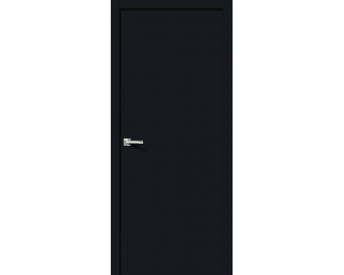 Межкомнатная дверь Браво-0, цвет: Total Black Размер полотна в мм: 200*60