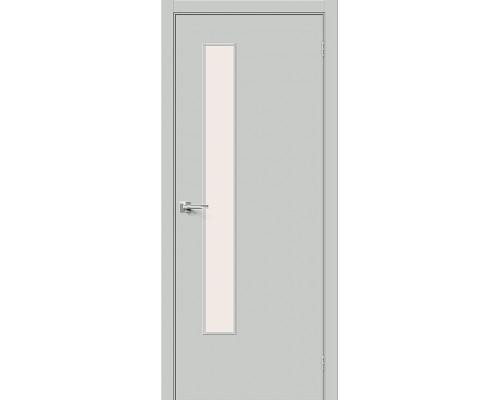 Межкомнатная дверь Браво-9, цвет: Grey Pro Размер полотна в мм: 200*40 Стекло: Magic Fog