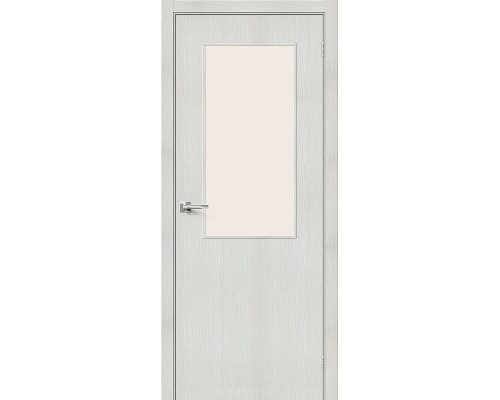 Межкомнатная дверь Браво-7, цвет: Bianco Veralinga Размер полотна в мм: 200*40 Стекло: Magic Fog