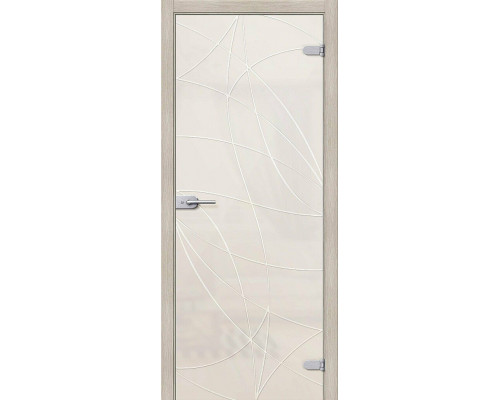 Межкомнатная дверь Аврора, цвет: Белое Сатинато Размер полотна в мм: 200*60 Стекло: Белое сатинато.
