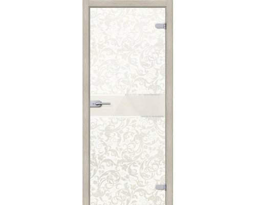 Межкомнатная дверь Флори, цвет: Белый Размер полотна в мм: 200*60 Стекло: Белое.