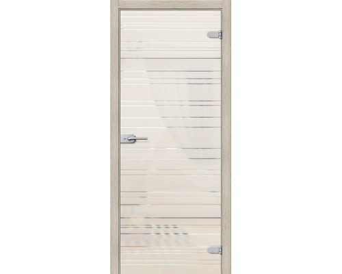 Межкомнатная дверь Грация, цвет: Белое Сатинато Размер полотна в мм: 200*90 Стекло: Белое сатинато.