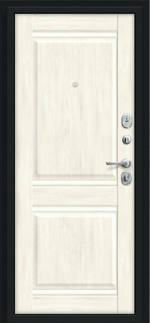 Входная дверь Некст Kale, цвет: Букле черное/Nordic Oak Размер полотна в мм: 205*86 левое