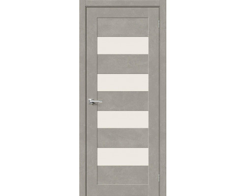 Межкомнатная дверь Браво-23, цвет: Gris Beton Размер полотна в мм: 200*60 Стекло: Magic Fog