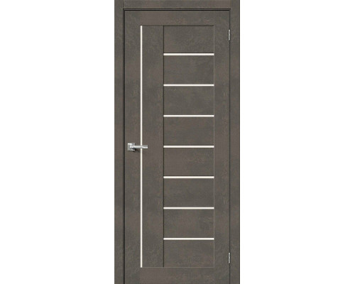 Межкомнатная дверь Браво-29, цвет: Brut Beton Размер полотна в мм: 200*90 Стекло: Magic Fog
