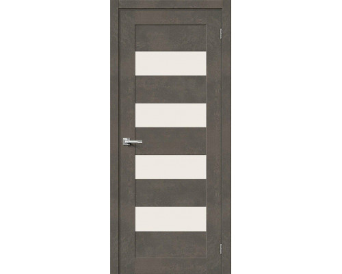 Межкомнатная дверь Браво-23, цвет: Brut Beton Размер полотна в мм: 200*80 Стекло: Magic Fog