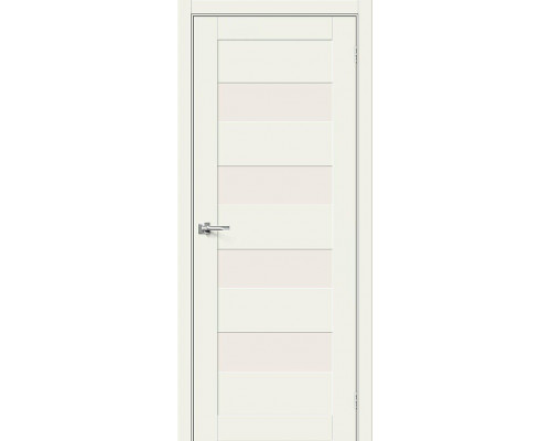 Межкомнатная дверь Браво-23, цвет: White Mix Размер полотна в мм: 200*80 Стекло: Magic Fog