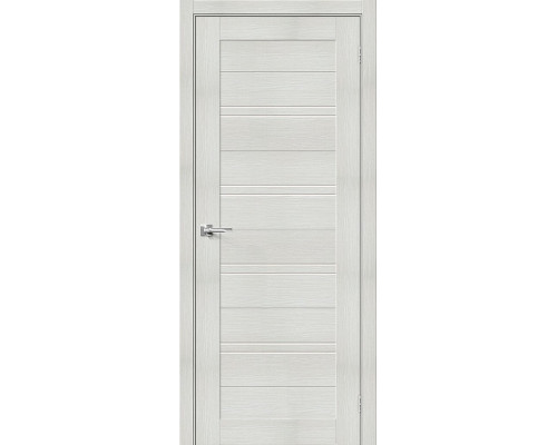 Межкомнатная дверь Браво-28, цвет: Bianco Veralinga Размер полотна в мм: 200*90 Стекло: Magic Fog