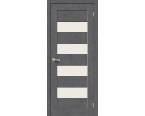 Межкомнатная дверь Браво-23, цвет: Slate Art Размер полотна в мм: 200*70 Стекло: Magic Fog