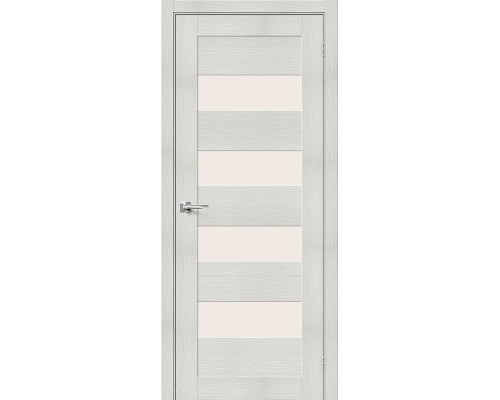 Межкомнатная дверь Браво-23, цвет: Bianco Veralinga Размер полотна в мм: 200*90 Стекло: Magic Fog