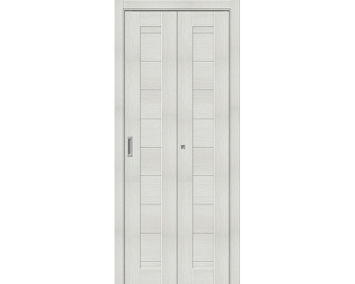 Складная дверь Браво-21, цвет: Bianco Veralinga Размер полотна в мм: 200*40