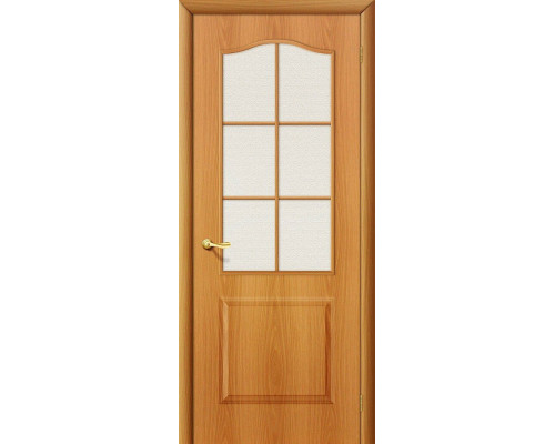Межкомнатная дверь Палитра, цвет: Л-12 (МиланОрех) Размер полотна в мм: 200*80 Стекло: Хрусталик