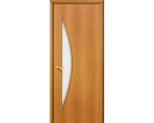 Межкомнатная дверь 5С, цвет: Л-12 (МиланОрех) Размер полотна в мм: 200*90 Стекло: Сатинато
