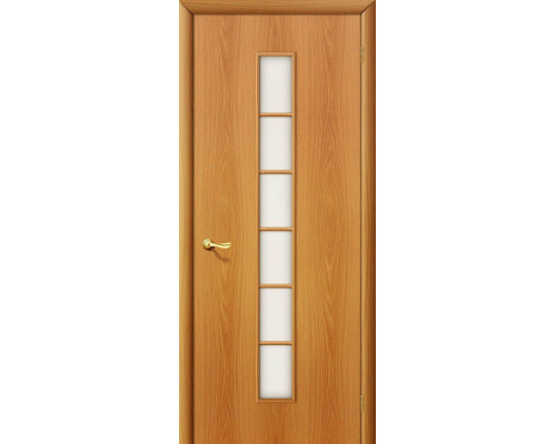 Межкомнатная дверь 2С, цвет: Л-12 (МиланОрех) Размер полотна в мм: 200*80 Стекло: Сатинато