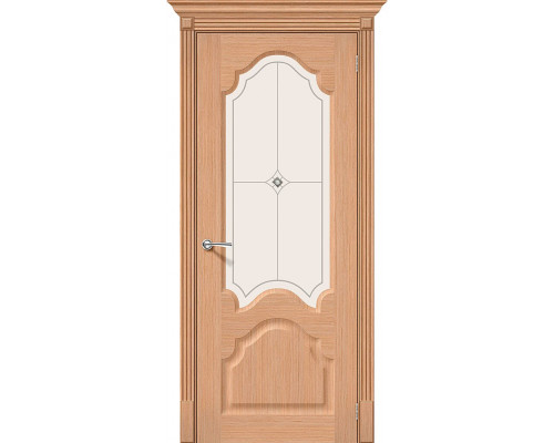 Межкомнатная дверь Афина, цвет: Ф-01 (Дуб) Размер полотна в мм: 200*90 Стекло: Худ.