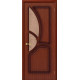 Межкомнатная дверь Греция, цвет: Ф-15 (Макоре) Размер полотна в мм: 200*70 Стекло: Риф.
