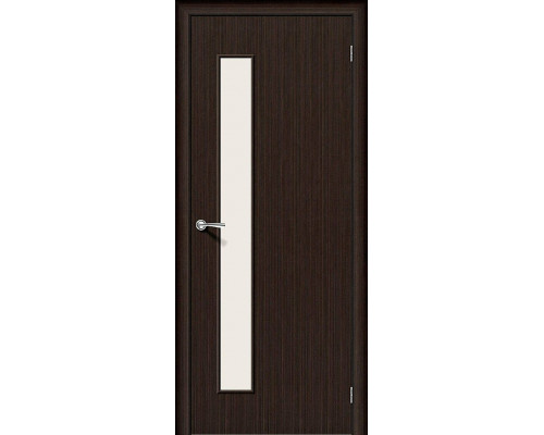 Межкомнатная дверь Гост-3, цвет: Л-13 (Венге) Размер полотна в мм: без усиления 200*40 Стекло: Magic Fog