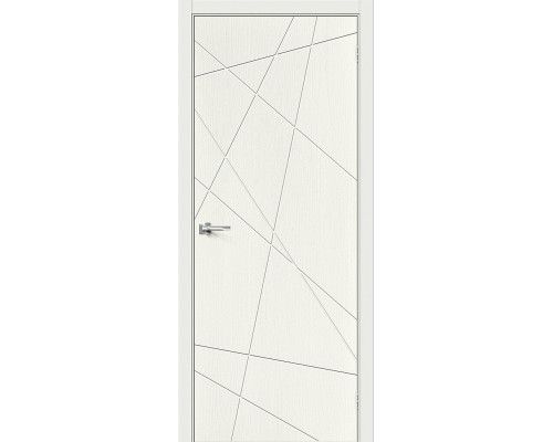 Межкомнатная дверь Граффити-5, цвет: ST Whitey Размер полотна в мм: 200*60
