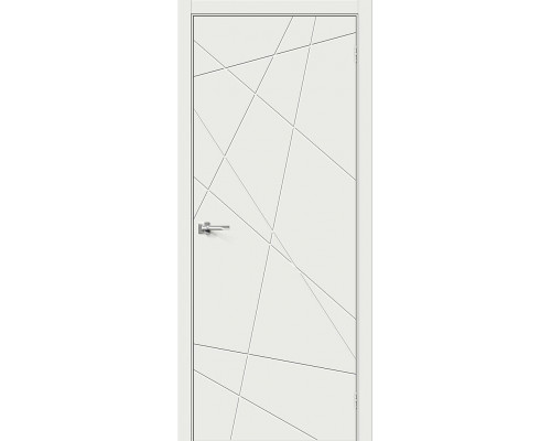 Межкомнатная дверь Граффити-5, цвет: Super White Размер полотна в мм: 200*60