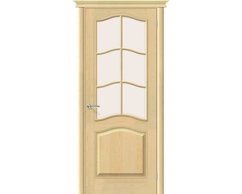 Межкомнатная дверь М7, цвет: Без отделки Размер полотна в мм: 200*80 Стекло: Сатинато