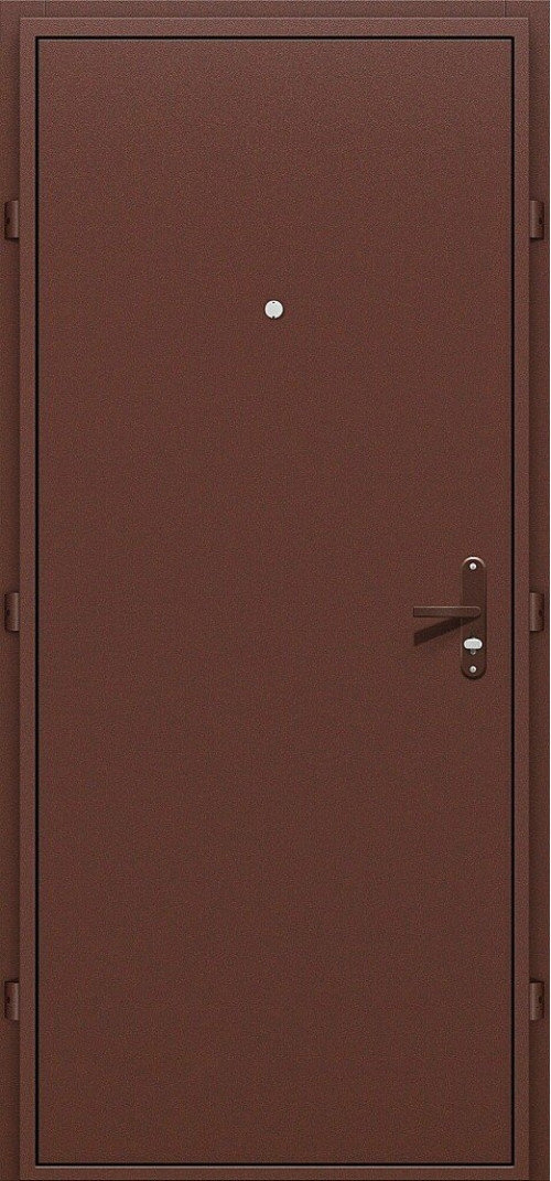 Входная дверь Optim Лайт, цвет: Антик Медь/Антик Медь Размер полотна в мм: 206*86 левое