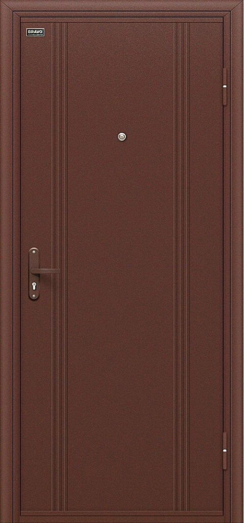 Входная дверь Door Out 101, цвет: Антик Медь/Антик Медь Размер полотна в мм: 205*88 правое