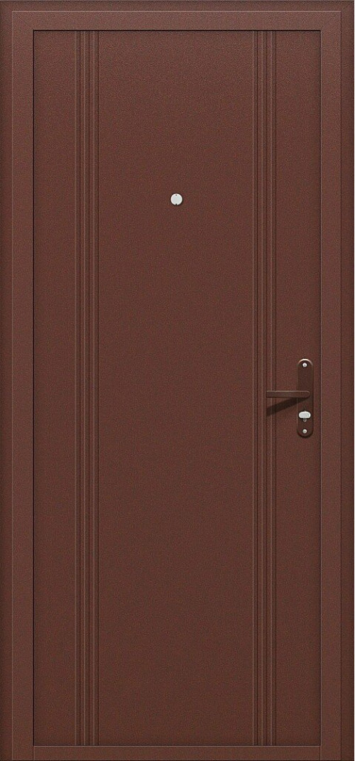 Входная дверь Door Out 101, цвет: Антик Медь/Антик Медь Размер полотна в мм: 205*88 правое