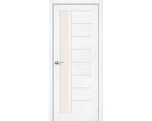 Межкомнатная дверь Порта-27, цвет: Snow Veralinga Размер полотна в мм: 200*80 Стекло: Magic Fog
