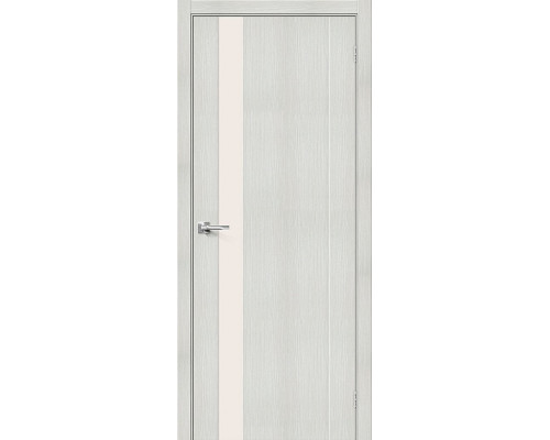 Межкомнатная дверь Порта-11, цвет: Bianco Veralinga Размер полотна в мм: 200*90 Стекло: Magic Fog