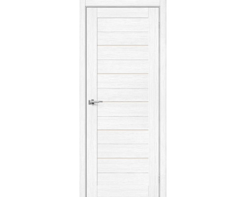 Межкомнатная дверь Порта-22, цвет: Snow Veralinga Размер полотна в мм: 200*40 Стекло: Magic Fog